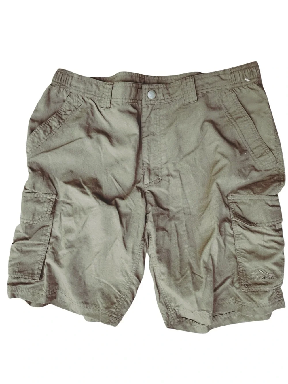 L.L. Bean Lot of 2 Cargo Shorts L Hiking Trail Outdoor Preppy Lightweight